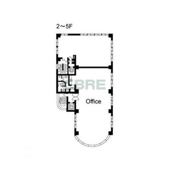 2階〜5階 平面図
