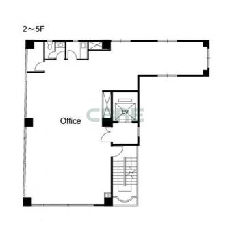 2階〜5階 平面図