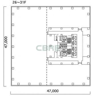 26階〜31階 平面図