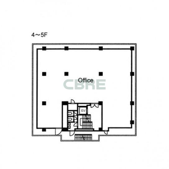4階〜5階 平面図