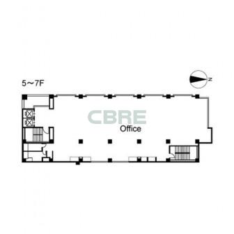 5階〜7階 平面図