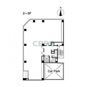 2階〜5階 平面図