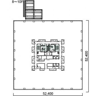 8階〜10階 平面図