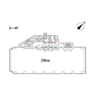3階〜4階 平面図