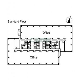 4階〜27階 平面図