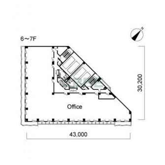 6階〜7階 平面図
