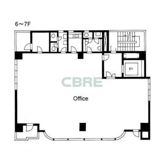 6階〜7階 平面図
