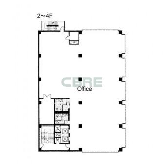 2階〜4階 平面図