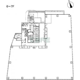 6階〜7階 平面図