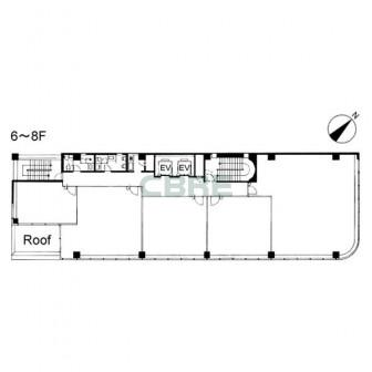 6階〜8階 平面図