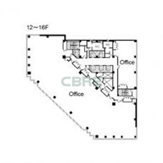 12階〜16階 平面図