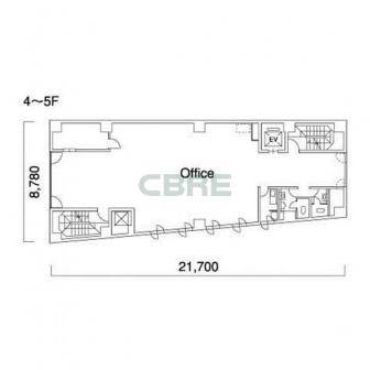 4階〜5階 平面図