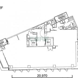 2階〜12階 平面図