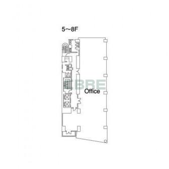 5階〜8階 平面図