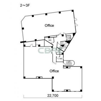 2階〜3階 平面図