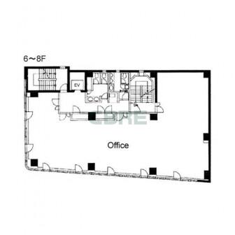 6階〜8階 平面図