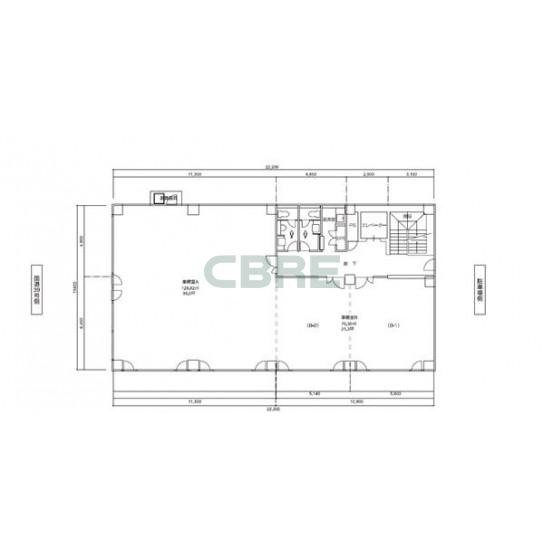 2階〜5階 平面図