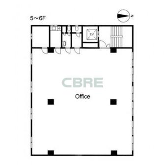 5階〜6階 平面図