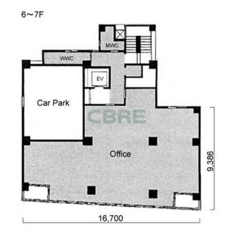 6階〜7階 平面図