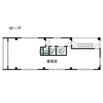 5階〜7階 平面図