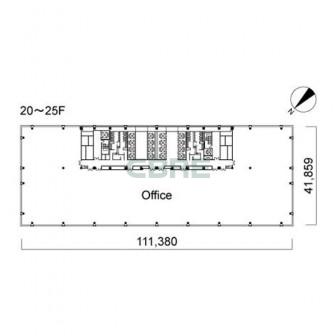 20階〜25階 平面図
