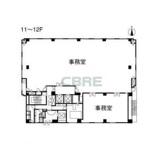 11階〜12階 平面図