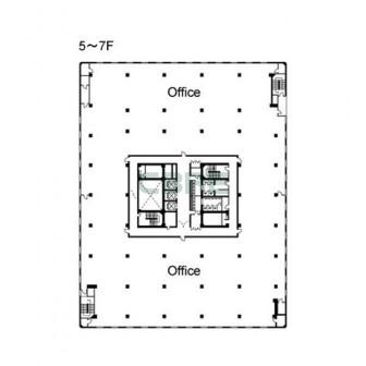 5階〜7階 平面図