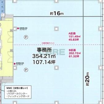 2階〜8階 平面図