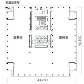 16階〜28階 平面図