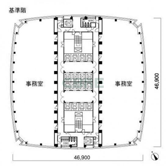 基準階 平面図