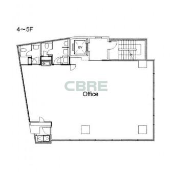 4階〜5階 平面図