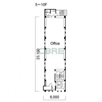 5階〜10階 平面図