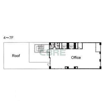 4階〜7階 平面図