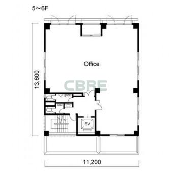 5階〜6階 平面図