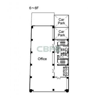 6階〜8階 平面図