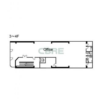3階〜4階 平面図