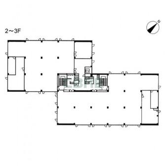 2階〜3階 平面図
