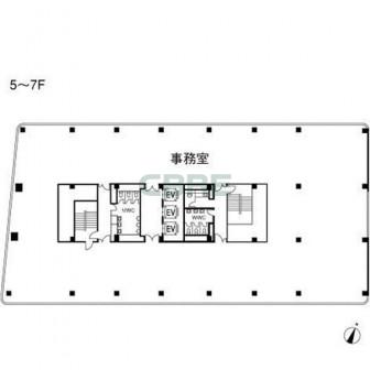 5階〜7階 平面図