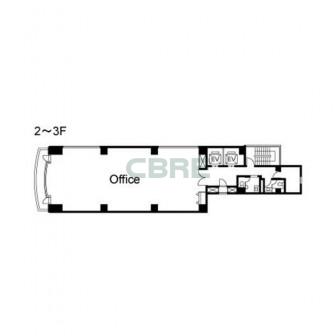 2階〜3階 平面図