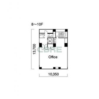8階〜10階 平面図