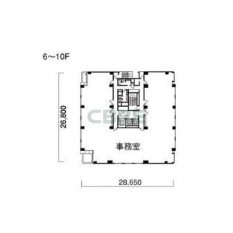 6階〜10階 平面図