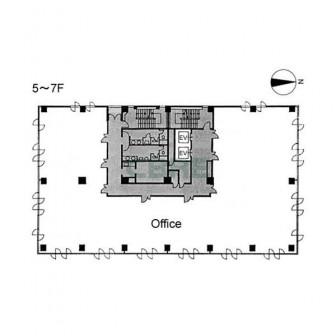 5階〜7階 平面図