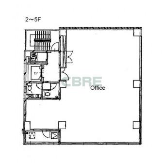 2階〜5階 平面図