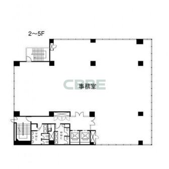 2階〜5階 平面図
