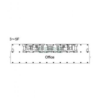 3階〜5階 平面図