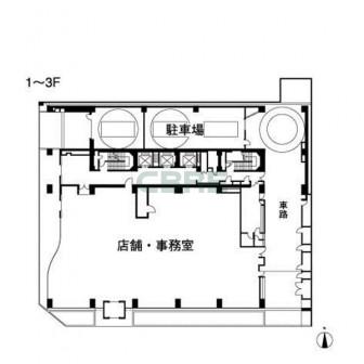 1階〜3階 平面図
