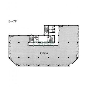 5階〜7階 平面図