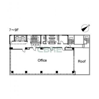 7階〜9階 平面図