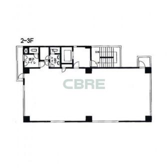 2階〜3階 平面図