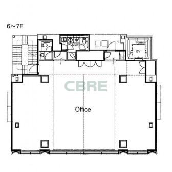 6階〜7階 平面図